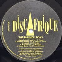 THE BHUNDU BOYS Shabini Vinyl Record LP Discafrique